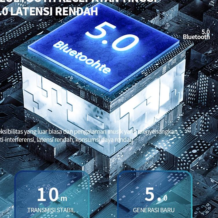 Rr8R2--Speaker Bluetooth 5.0 Wireless Bass 6D Audio Speaker Portable IPX6 Waterproof Ultra aktif lap