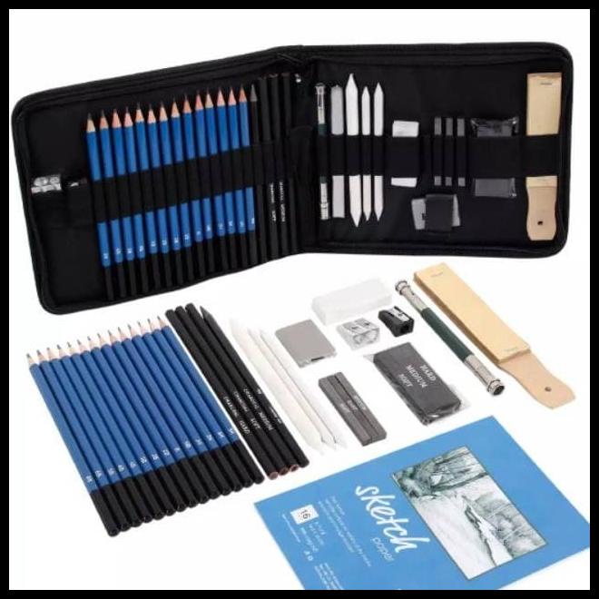 

36 Pcs Sketching Set Drawing Kit Tools Pensil Gambar Sketsa Art Manga