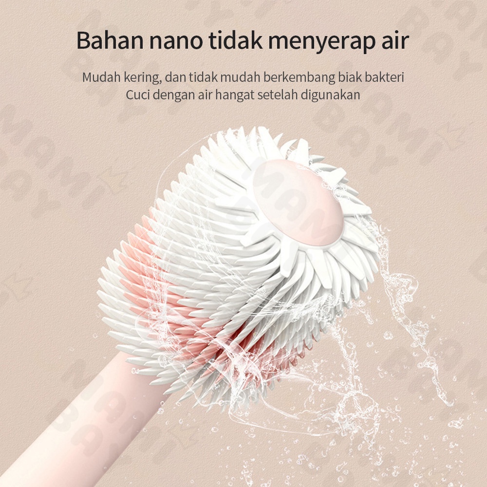 Mamibayi Toothbrush baby 1-6 tahun bahan lembut Sikat gigi bayi anak Bulu Nano -Antibakteri