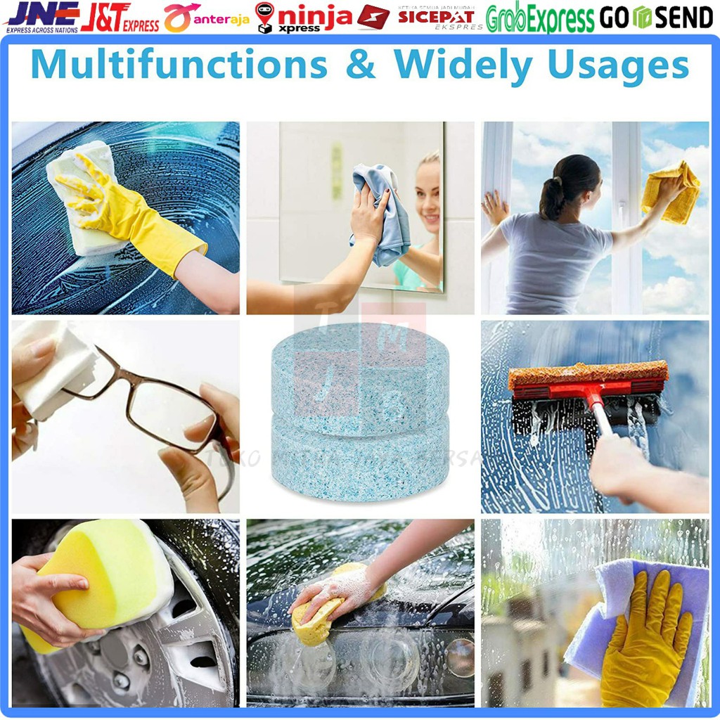 SABUN PEMBERSIH KACA WIPER MOBIL TOILET RUMAH GLASS CLEANER TABLET 1PCS 1 PCS