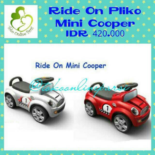 mini cooper kids push car