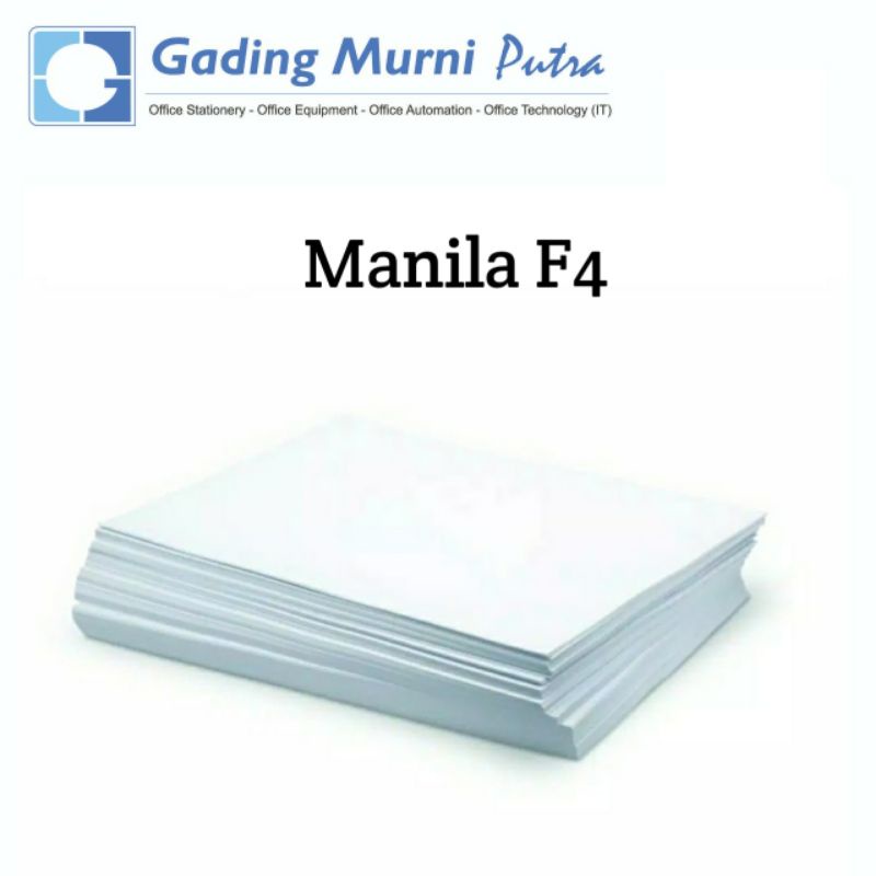 Kertas Karton Manila F4/Folio Putih - 10 Lembar