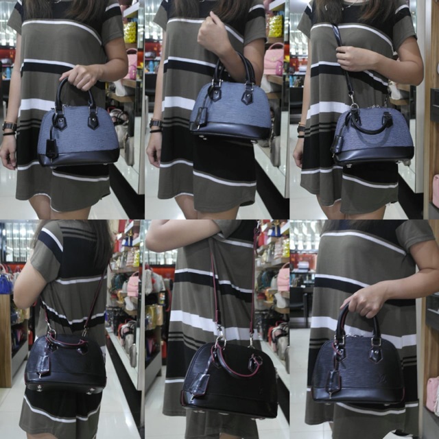 LV Alma BB EPI Leather Abu-Abu Semipremium