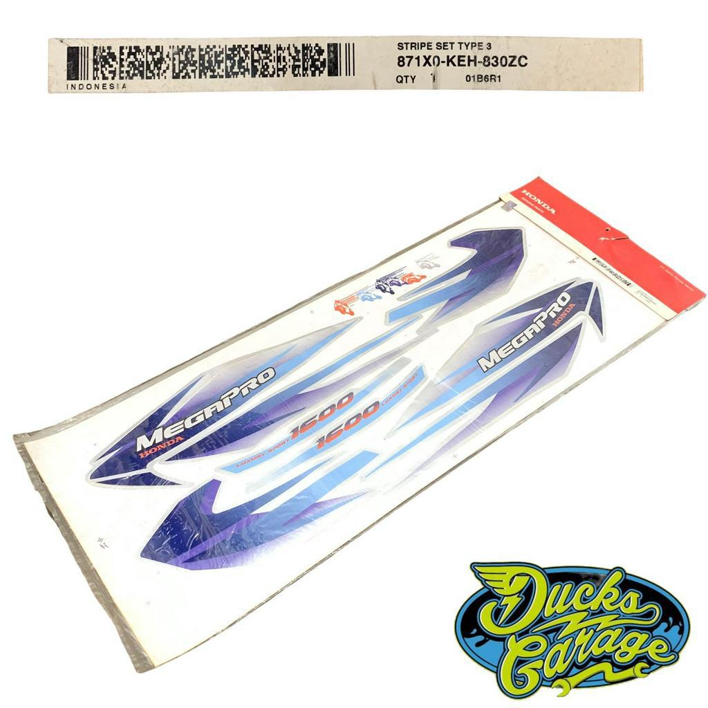 Striping Sticker Stiker List Body Honda Mega Pro Lama Original Biru