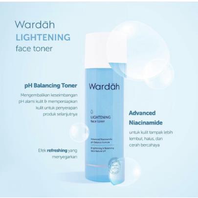* NCC * Wardah Lightening Series Serum Foundation Night Day Cream Krim Facial Wash Scrub Face Toner