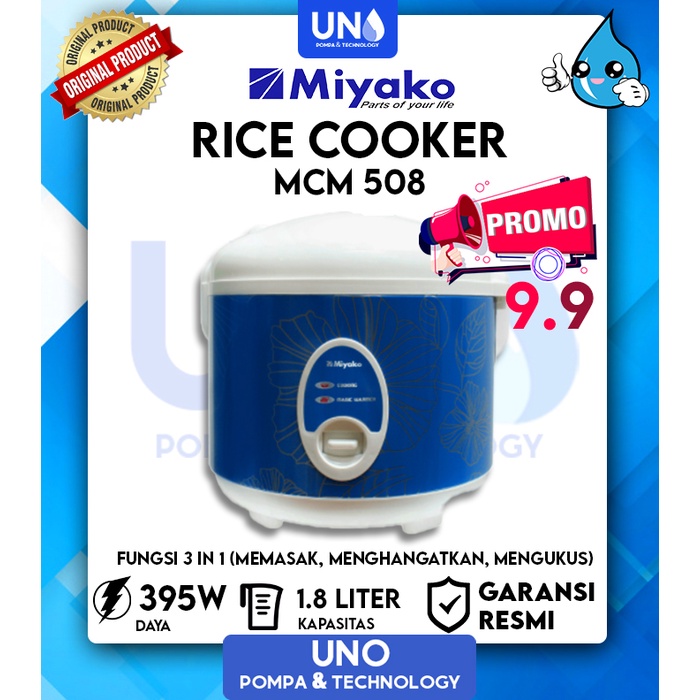 Miyako Magic Com Rice Cooker Penanak Nasi MCM-508 / MCM508 / MCM 508