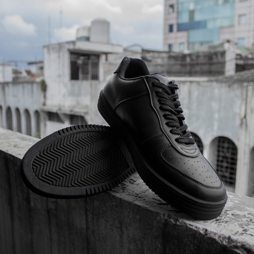 Sepatu Sneakers SN-04 All Black NAH Project