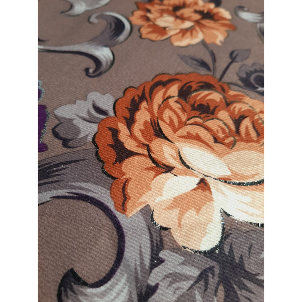 LyLt Sarung Bantal Sofa Kursi Tamu Mewah Kekinian Modern Premium Murah Motif Bunga daun hitam coklat