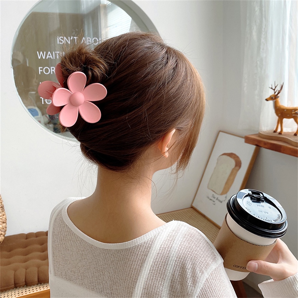 Korean INS Hair Accessories Flower Back Plate Hair Clip Hairpin