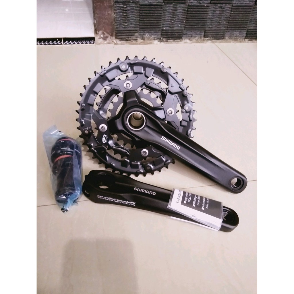 Crankset - Crank Set Shimano Acera MT300 - HT II - Hollowtech II - 44T