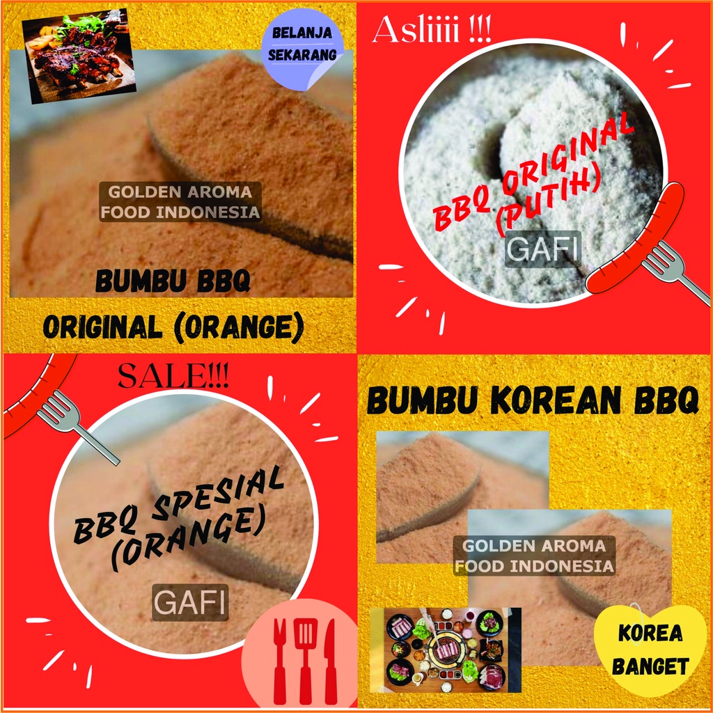 

Jual Bumbu Tabur Bubuk Seasoning Powder BBQ 100gr, Sensasi Aneka Rasa BBQ, Halal, Enak, Murah, Nagih