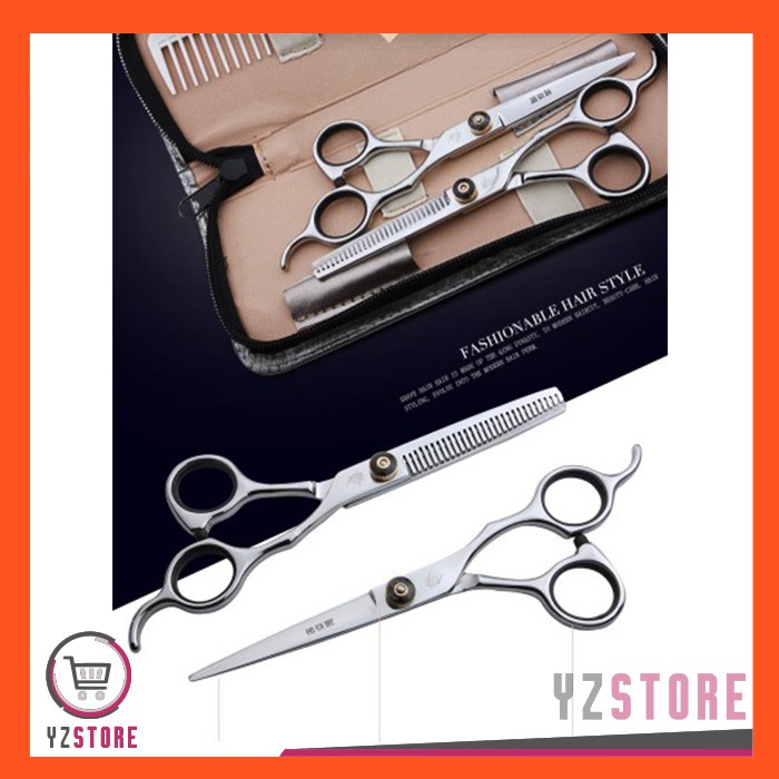 Gunting Set Potong Cukur Rambut Salon Profesional Hairdressing Scissors YZ93