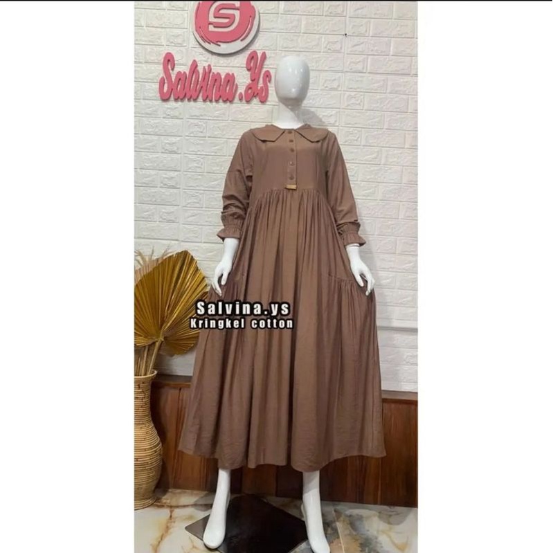 Baju Salvina Kerah Kringkel Jumbo 4L &amp; 5L