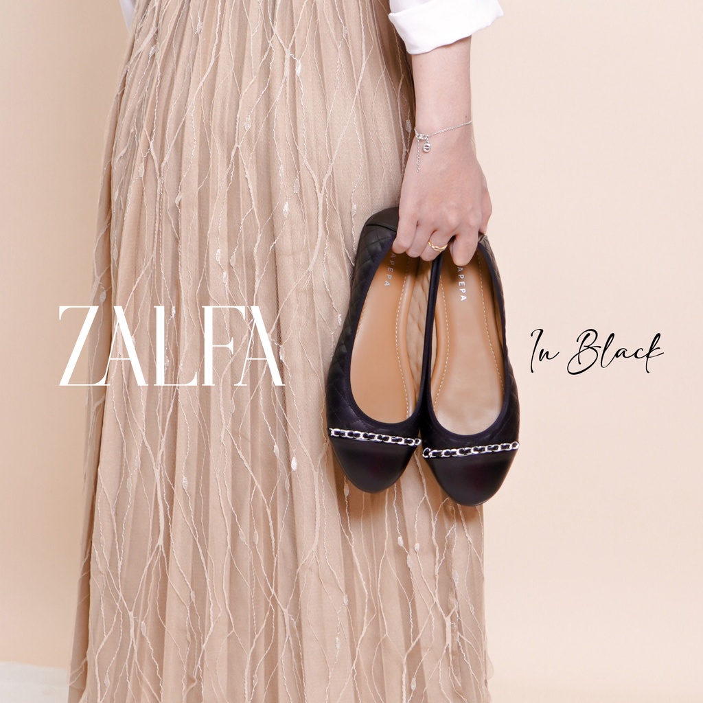 AVLINSTORE - tipe ZALFA Spatu Flatshoes Kasual Cewek Kuliahan Jalan Santai Empuk Sepatu Kerja Ballerina