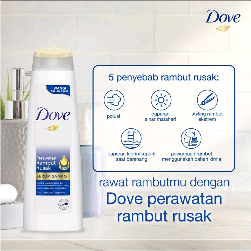 DOVE SHAMPOO tube 50ML DAN tube 135ML