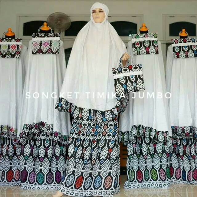 Mukena Bali motif batik Timika