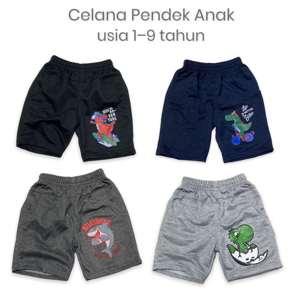Celana Pendek Anak 1-10 Tahun Babyterry Premium Cewek Cowok
