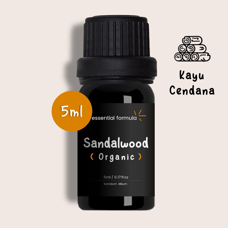 5ml Organic Sandalwood Essential Oil Kayu Cendana Murni 100%