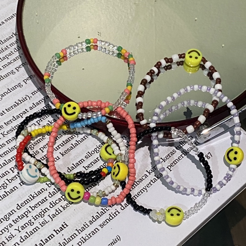 BRACELET BEADS SMILEY EDITION | BRACELET BEADS | AESTHETIC BRACELET BEADS
