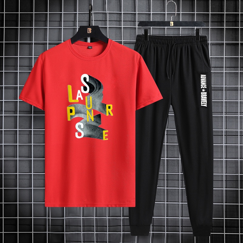 Celana Panjang Lainnya + Kaos Pria Set F14