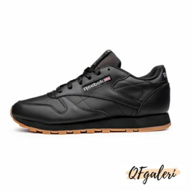 Reebok Classic Utility Leather Black Gum Original BNIB 100% Bonus Cek Deskripsi