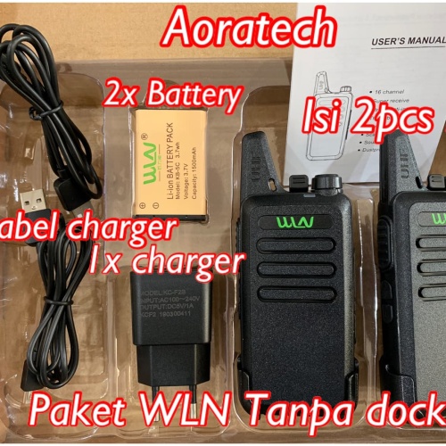 Walkie Talkie WLN HT KDC1 Radio KD - C1 (isi 2pcs) - Hitam 888s 888