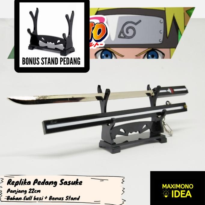 BEST SELLER GANTUNGAN KUNCI PEDANG KUSANAGI ANIME UCHIHA SASUKE HAPPY SHOPING