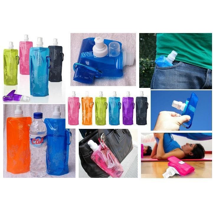 Botol Tempat Minum Lipat Mini Camping Outdoor Freezing Anti Bottle