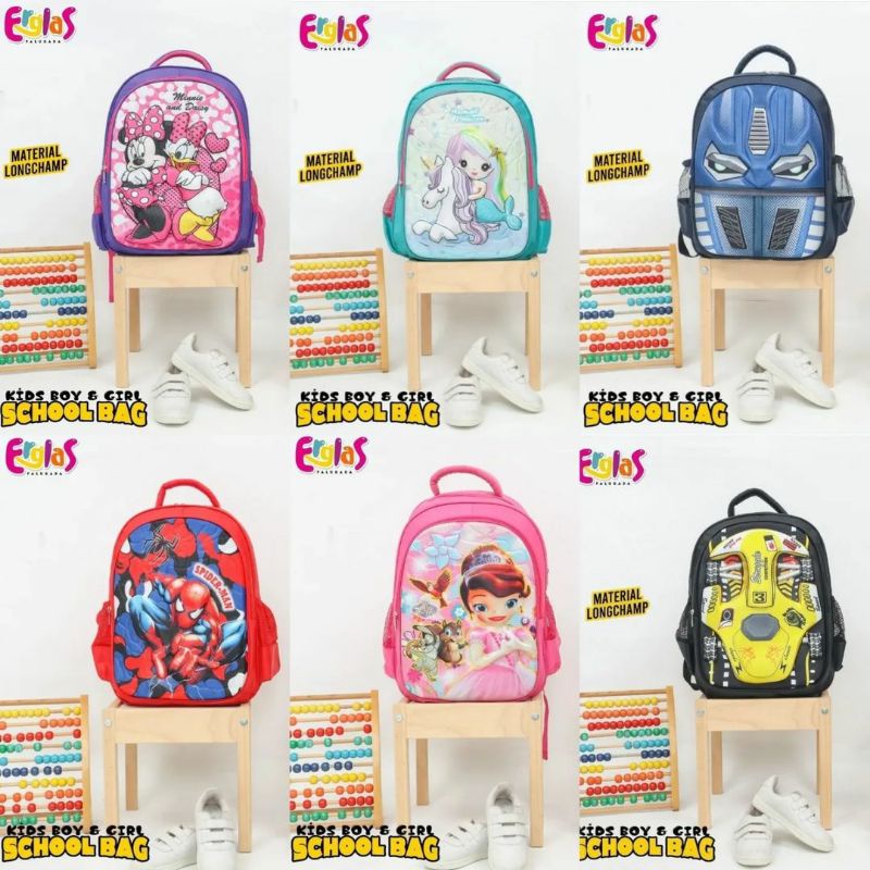 TAS RANSEL EMBOSS ANAK ERGLAS (BRAC928)