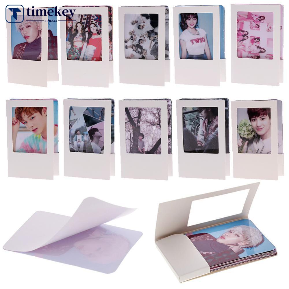 Timekey 10pcs Stiker Kartu Foto KPOP EXO BTS Untuk Dekorasi B7Y2