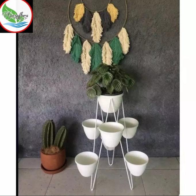STANDING RAK POT BUNGA 7 SUSUN/RAK POT BUNGA BESI UNTUK TANAMAN HIAS