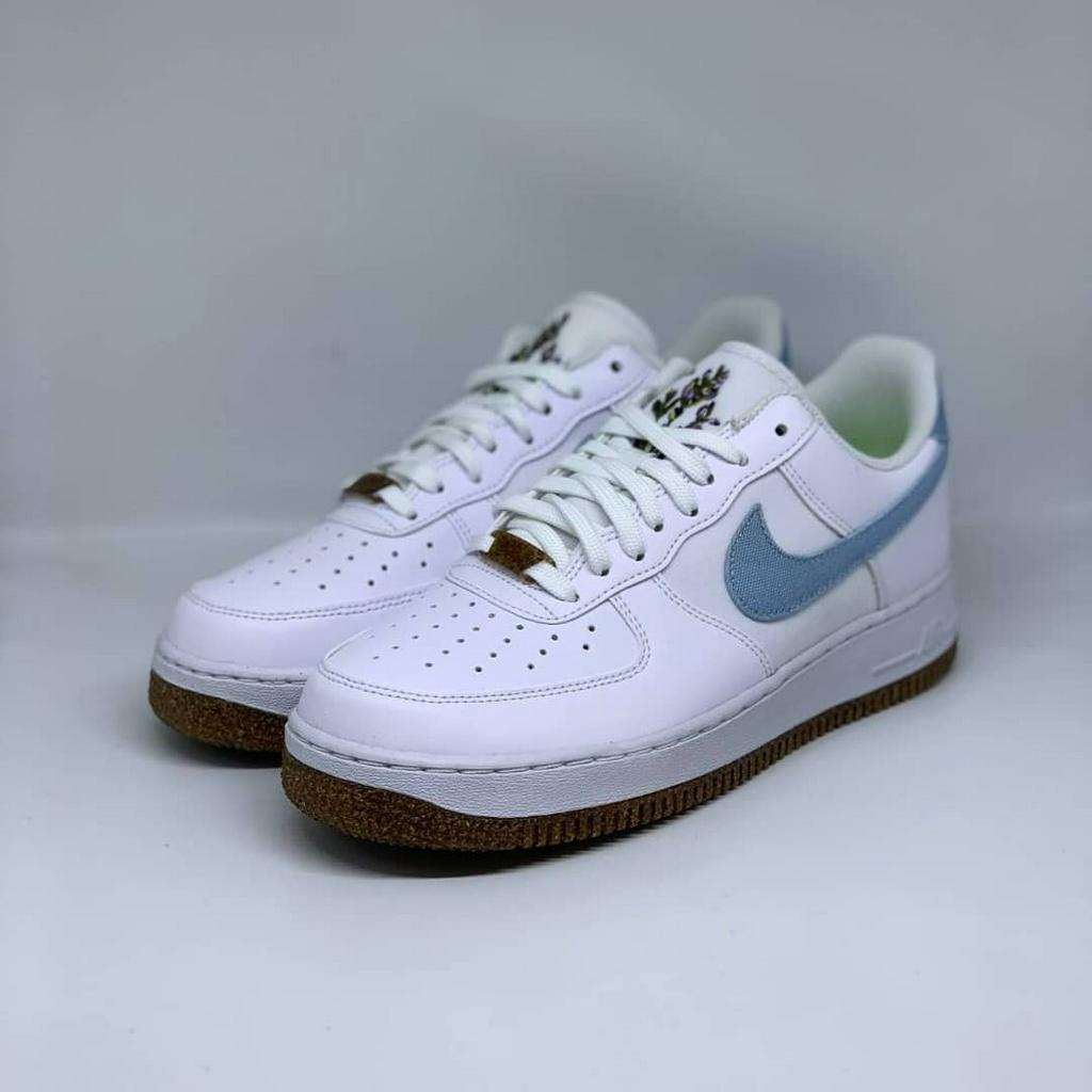 Sneakers / N*ke Air Force 1 '07 LV8 Indigo White Black Obsidian / Original Resmi