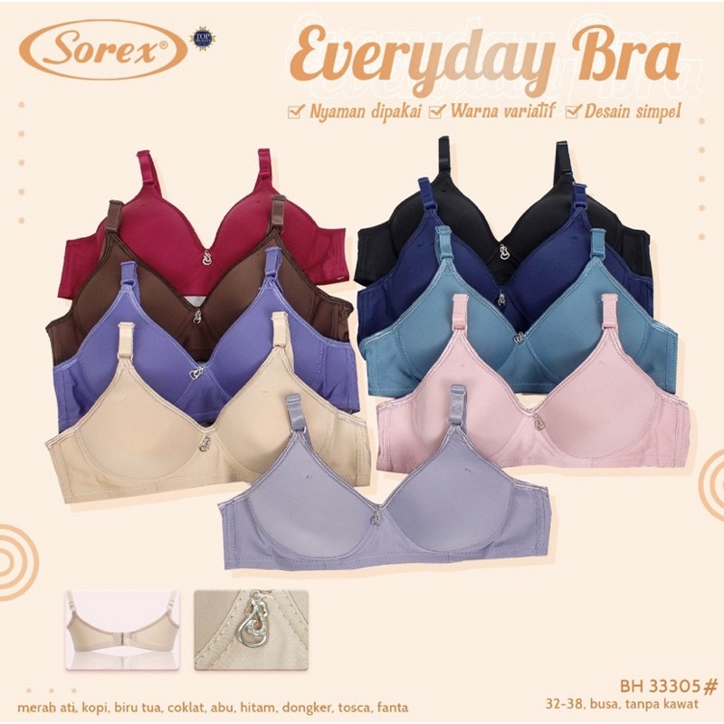 Bra BH Tanpa Kawat Everyday Bra Sorex 33305