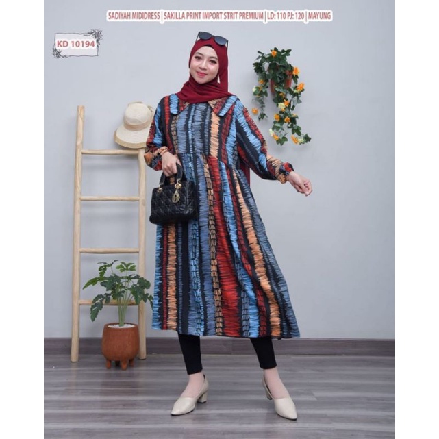 MUSLIMAH 'SADIYAH MIDI DRESS '