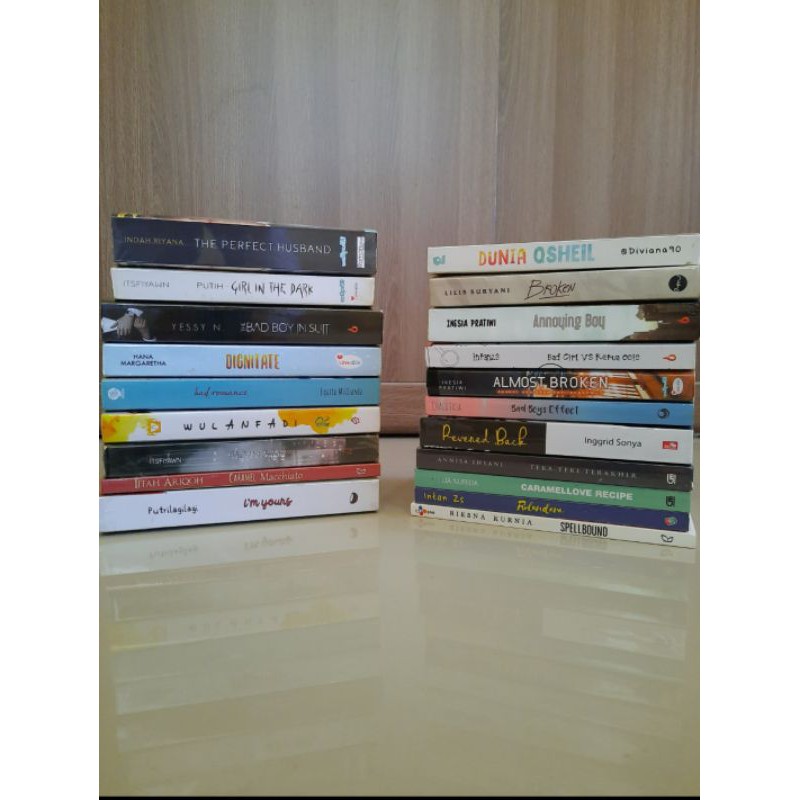 Preloved Novel (crazy rich asians, gezz & ann, bad romance, breaking point, unspoken words, almost b