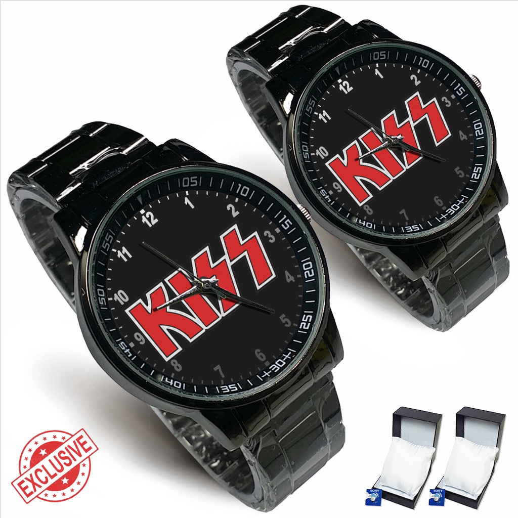 Jam Tangan Rantai Couple KISS ROCK - 01 (Awesome)