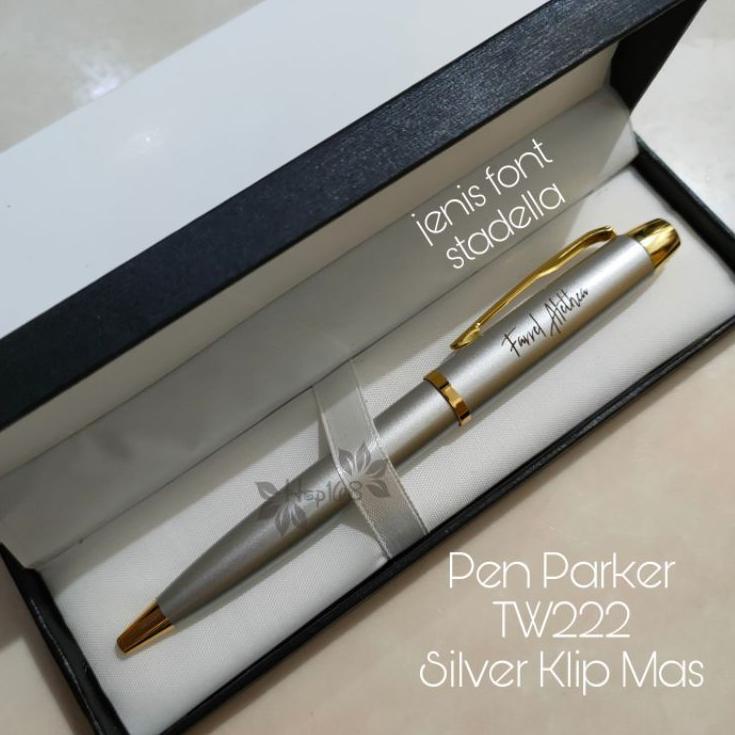 

Harga Termurah➫ PULPEN CUSTOM Klip Parker HS-TW222 | Pulpen Metal | Free Custom LASER NAMA Z42 ➫