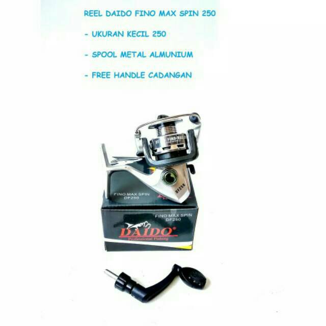 Reel Daido fino max spin murah 250 free hendel