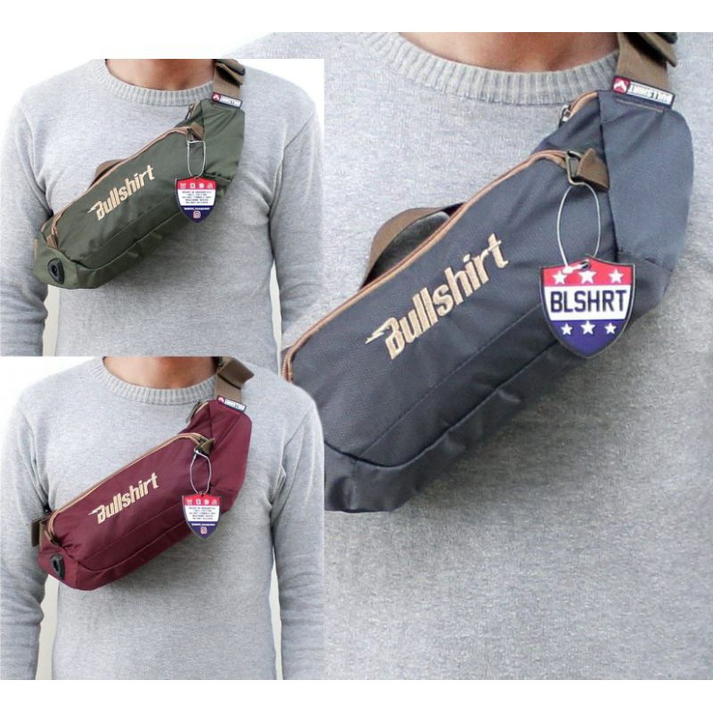 Waistbag Bullshirt Original Lokal Brand Tas Distro Pria Wanita Limited Edition