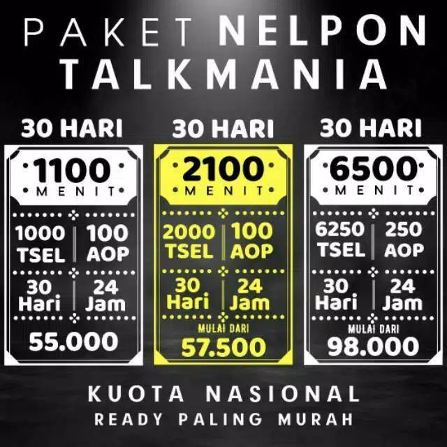 [PROMO] PAKET NELPON / TELPON TELKOMSEL 24 JAM SEBULAN MURAH