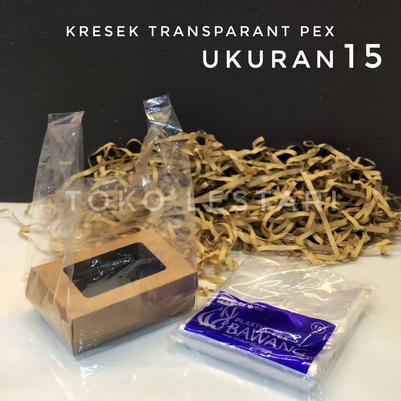 Tas Kantong Kresek Plastik Bening PEX Transparan Bawang uk 15