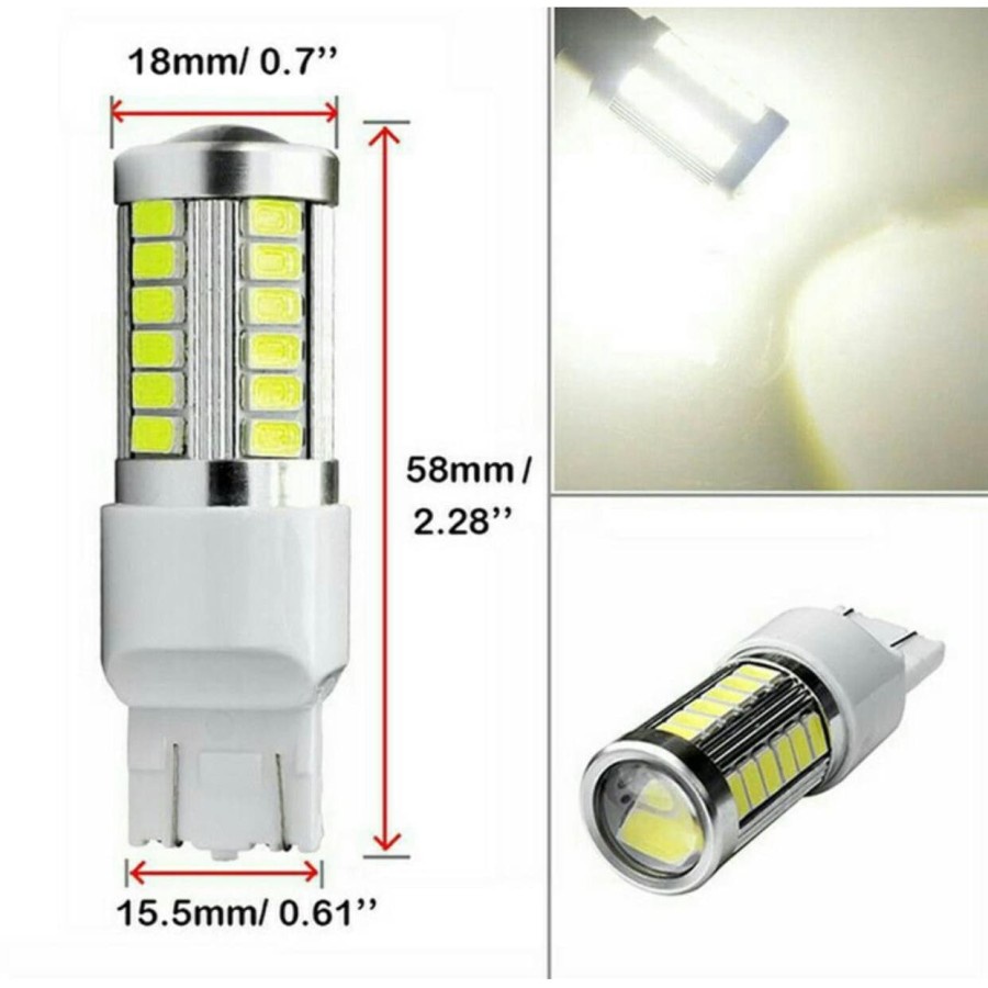 LAMPU LED T20 7443 33 titik SMD SUPERBRGHT senja sein rem mundur ADN.in