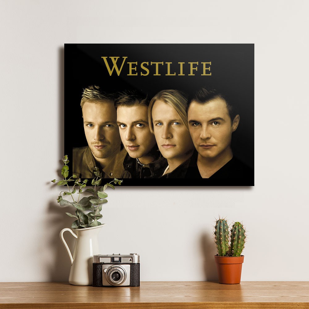 Westlife Band Poster Kayu Pajangan Dekorasi Dinding Wall Decor