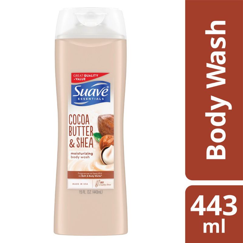 SUAVE Body Wash Cocoa Butter & Shea 443ml
