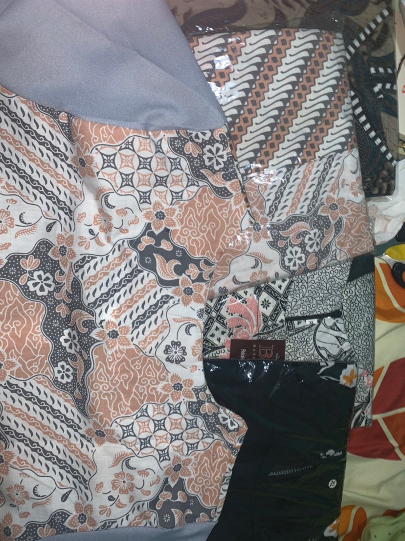 M-l-xl-xxl Batik Tunik Wanita Asj Sa Hrb026 Kenongo Pekalongan Sogan Tulis