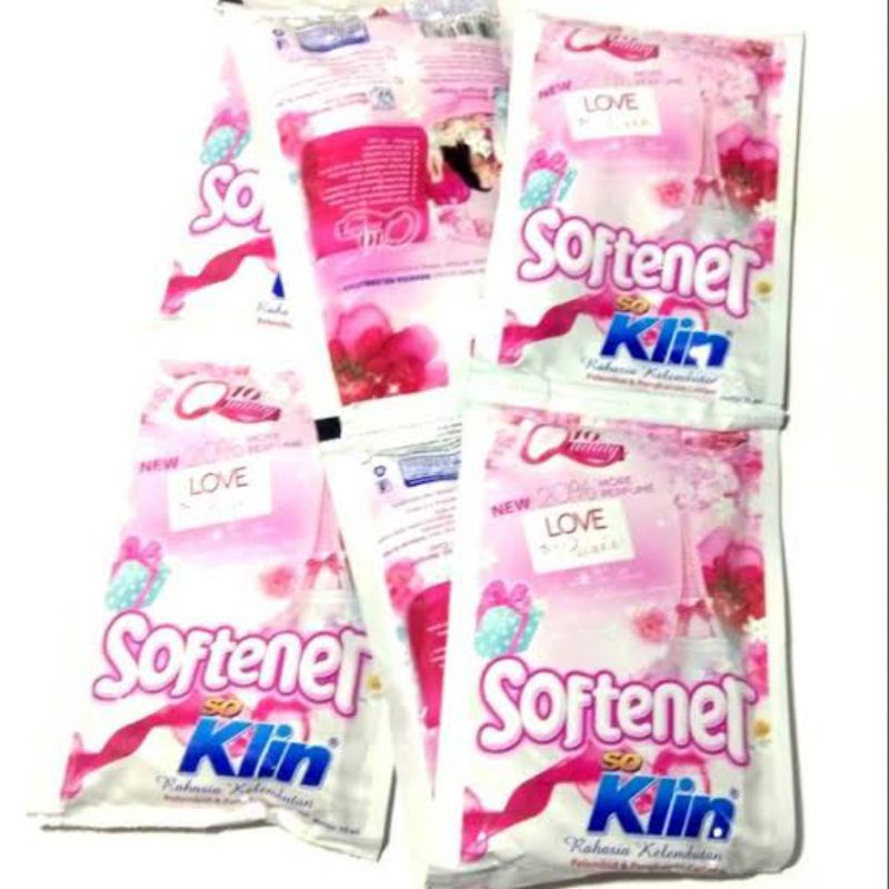 Softener Soklin 1000 6 pcs / Soklin Softener Pink / So klin Softener Biru