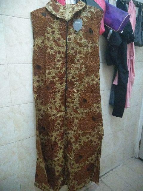Maxi Cardi Batik Outer Wear Long Vest Sogan Series #2 Longvest Ethnic Rompi Panjang Nirmala