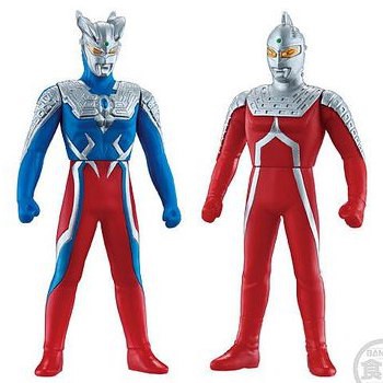 Bandai Sofubi Hero Ultraman Taiga Arc - Zero & Seven