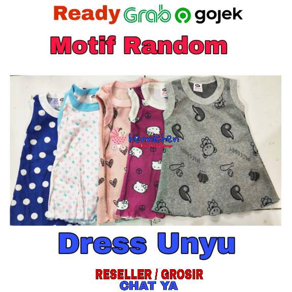 Dress Bayi Fashion Girl lucu dan manis 0-2 Tahun RANDOM MOTIF