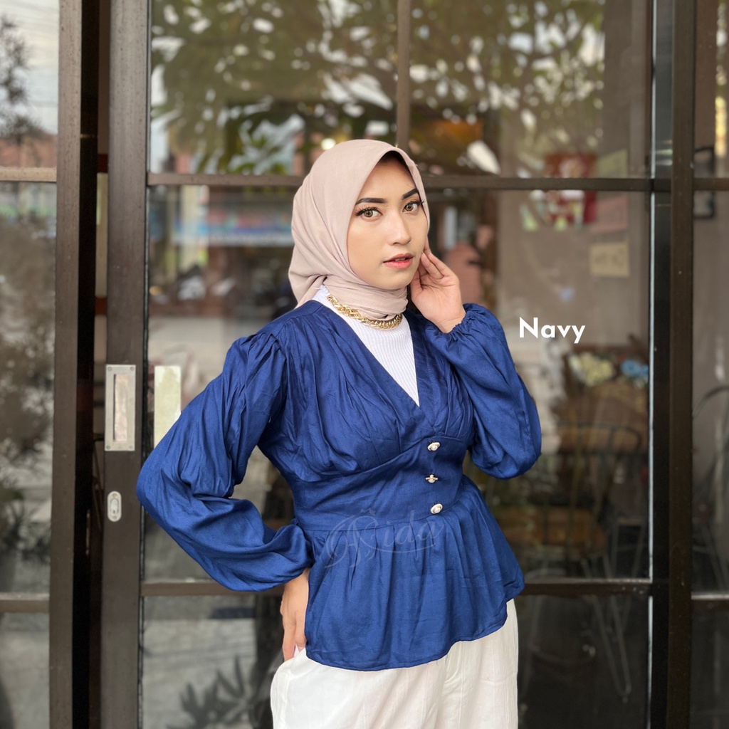 Lily Blouse Rayon Premium Lengan Panjang